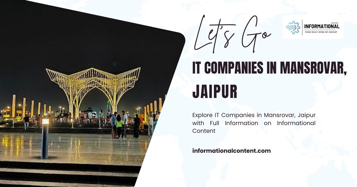 IT Companies in Mansarovar Jaipur