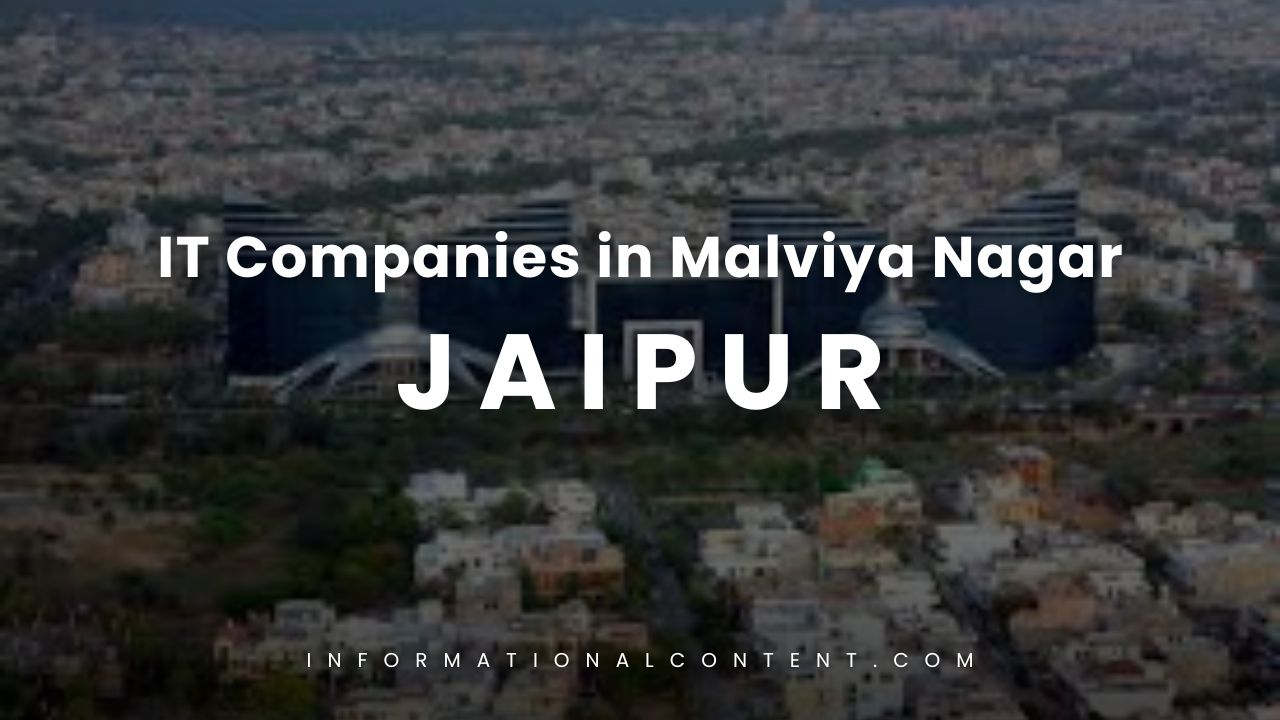 IT Companies in Malviya Nagar, Jaipur